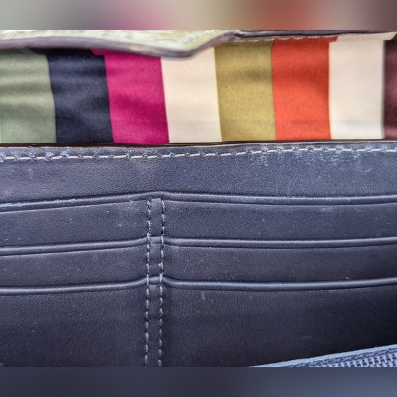 Coach Archive Gray Patent Leather 65th Anniversary Turnlock Legacy Wallet VGUC - Picture 5 of 13